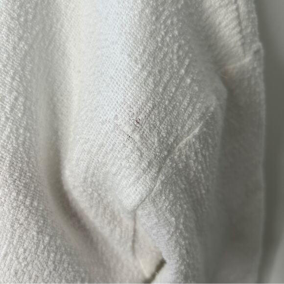 MADEWELL White Textured Tie-Front Top Size XL Classic Capsule Wardrobe Staple - Picture 8 of 8